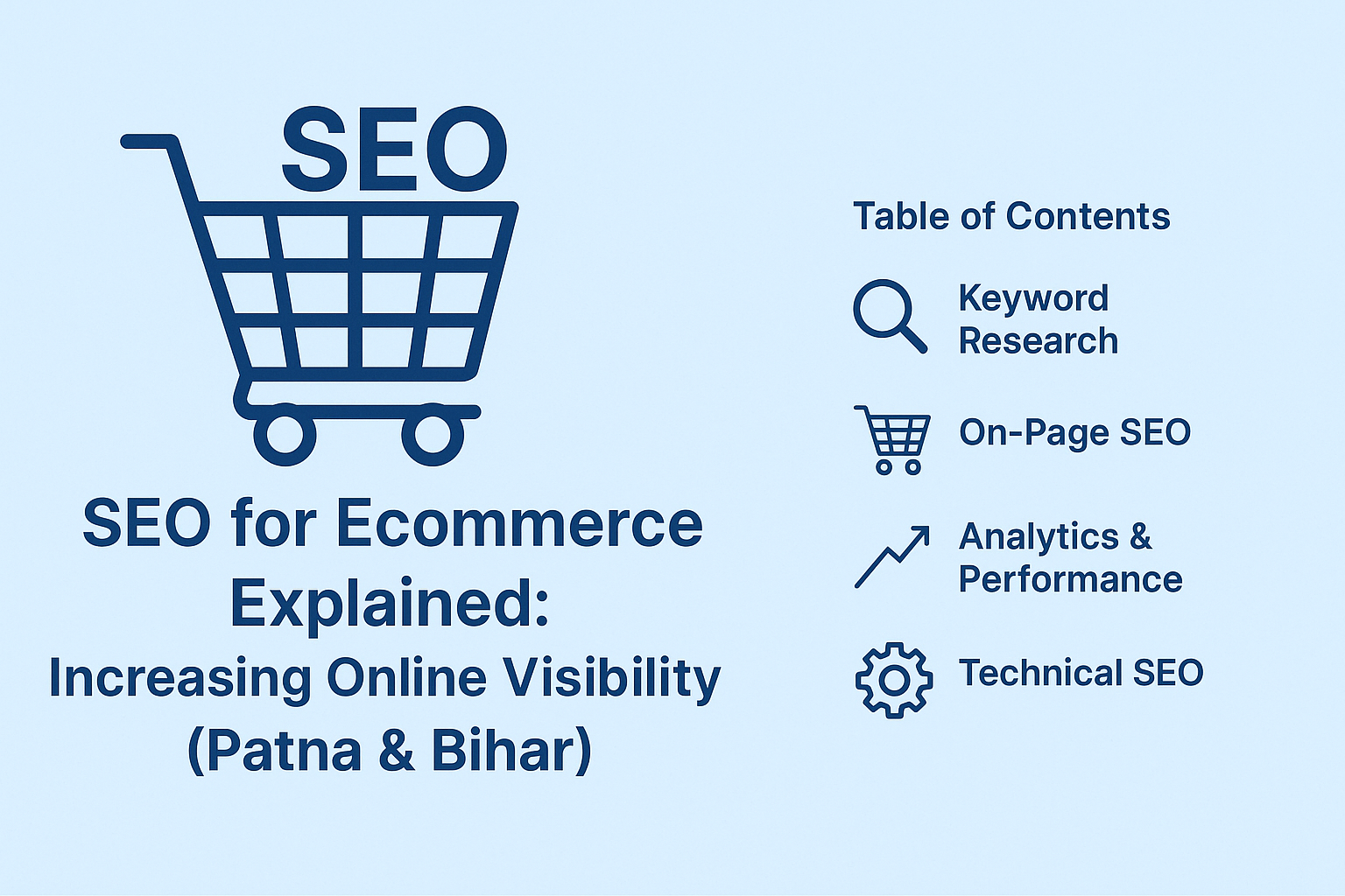 SEO for Ecommerce Explained: Increasing Online Visibility (Patna & Bihar) – header image